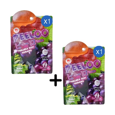 Peeloo Viral Peelable Soft Gummies With Grape Flavor 75g + 1 Piece