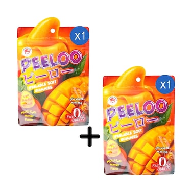 Peeloo Peelable Soft Gummies With Mango Flavor 75g + 1 Piece
