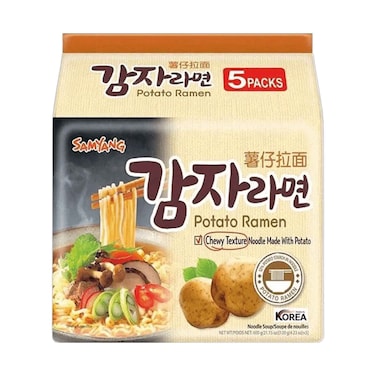 Samyung Potato Ramen Noodles 120gx5 Pieces