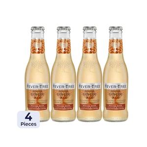 Fever Tree Premium Ginger Ale 200ml x4 Pieces