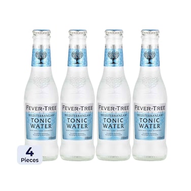 Fever Tree Mediterranean Tonic Water 200ml x4 Pieces