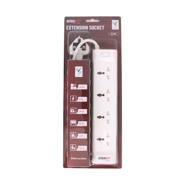 Elexon 4 Way Extension Socket 2m
