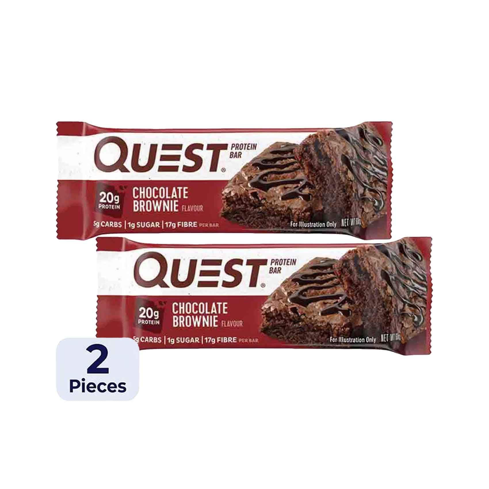 Quest Chocolate Brownie Protein Bar 60g x2 Pieces