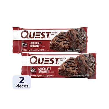 Quest Chocolate Brownie Protein Bar 60g x2 Pieces