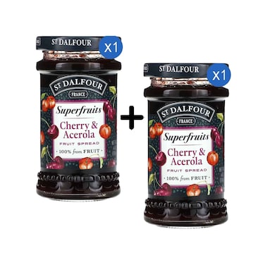 St. Dalfour Superfruits Cherry &amp; Acerola Jam170g + 1 Piece