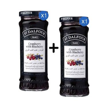 St. Dalfour Cranberry With Blueberry 284g + 1 Piece