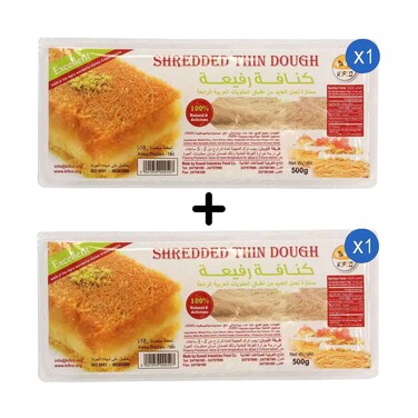 عبوة عجينة كيفكو الرقيقة المبشورة 500 غرام + قطعة واحدة