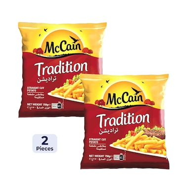 McCain Frozen Tradition Straight Cut Potato Fries 750g x2 Pieces