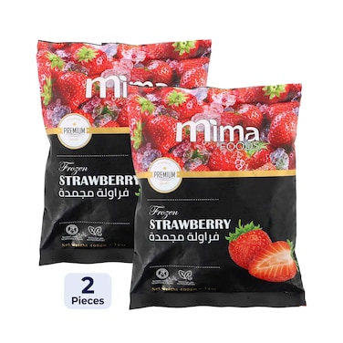 فراولة مجمدة من ميما فودز، 400 غرام × قطعتين