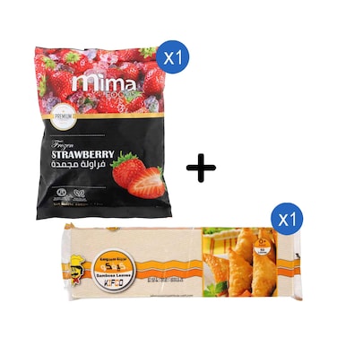فراولة مجمدة من ميما فودز 400 غرام + أوراق سمبوسة مجمدة من كيفكو 500 غرام