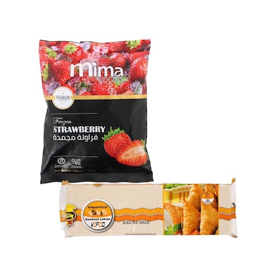 Mima Foods Frozen Strawberry 400g &amp; Kifco Frozen Sambosa Leaves 500g
