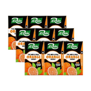 Al Rabie Orange Drink 250mlx9