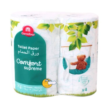 ورق تواليت MCRF كومفورت سوبريم، 4 طبقات × 4 قطع