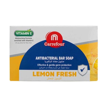 Maf Carrefour Antibacterial Soap Bar Vitamin "E" Lemon Fresh 150g