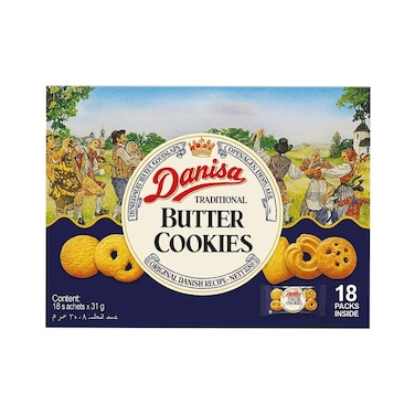 Danisa Traditional Butter Cookies 31gx 18 Sachets