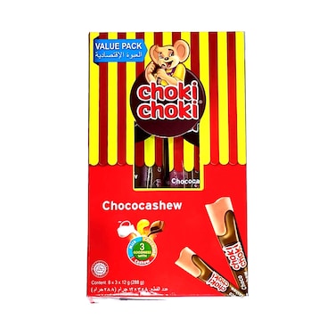 Choki Choki Chococashew value Box 12gx8 Pieces