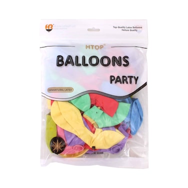 HTOP Latex Party Balloons M12 Set 50 Pieces