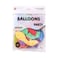 HTOP Latex Party Balloons M12 Set 50 Pieces
