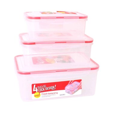 Fresh Keeping Plastic Food Storage Set 3 Pieces