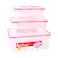 Fresh Keeping Plastic Food Storage Set 3 Pieces