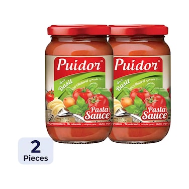 Puidor Pasta Sauce With Basil 360g x2 Pieces