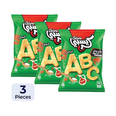 Crispy Letters Salt and Vinegar 80gx3 Pieces
