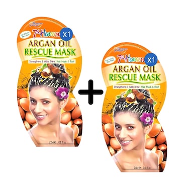 7th Heaven Argan Oil Rescue Hair Mask 25ml Beige + 1 Piece
