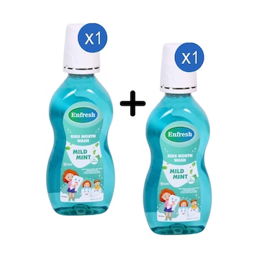 Enfresh Kids Mild Mint Mouth Wash 300ml + 1 Piece
