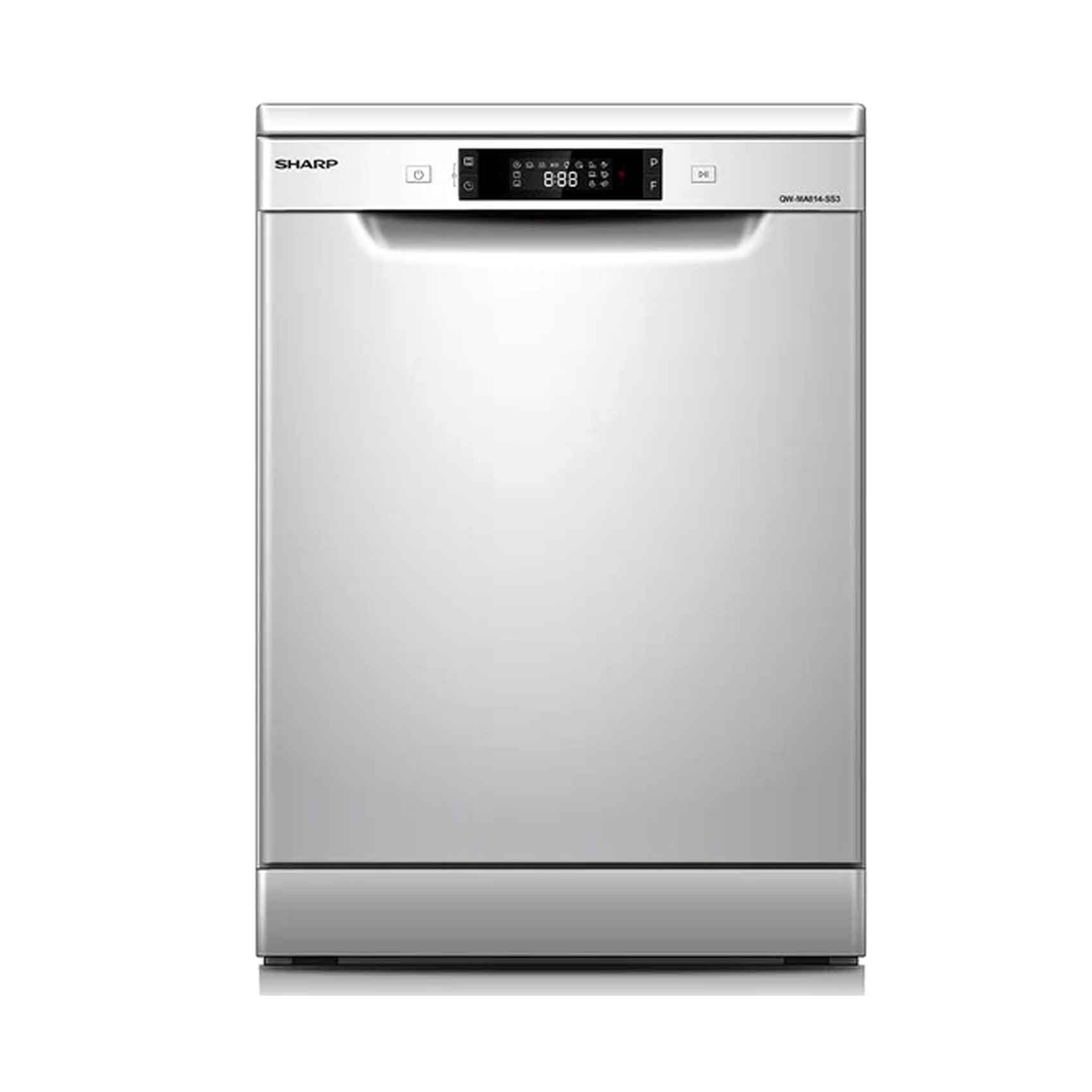 Sharp Dishwasher 8 Programs 14 Place Settings QW-MA814-SS3