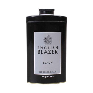 English Blazer Black Deodorising Talc Powder 150g