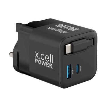 XCELL CHARGER GANII-CBL-1C1A BLK
