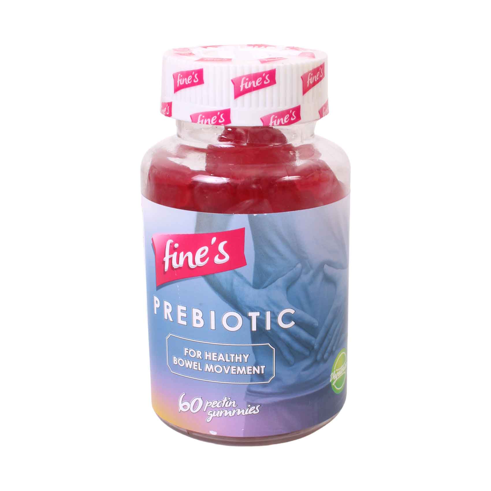 Fine's Prebiotic For Healthy Bowel Movement 60 Pectin Gummies