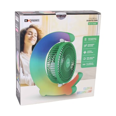 Expert Colorfull Desktop Fan With Lamp