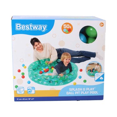 حوض لعب بيست واي حوض الكرات للرش واللعب91 سم × 20 سم