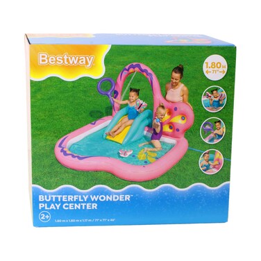 مسبح مركز اللعب بيست واي عجائب الفراشات بمقاس 1.80 × 1.80 × 1.17 متر