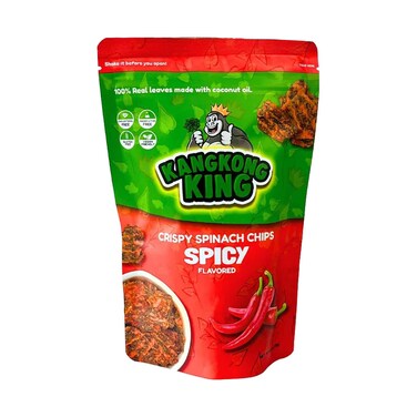 Kangkong King Crispy Spinach Chips Spicy Flavored 60g