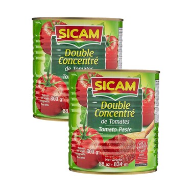 معجون طماطم سيكام المركز المزدوج 800 غرام × قطعتين