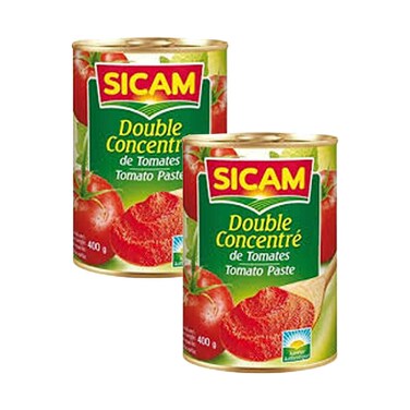 معجون طماطم مركز مزدوج من سيكام، 400 غرام × قطعتين