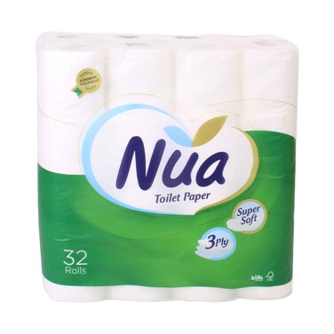 ورق تواليت نوا، ثلاث طبقات، فائق النعومة، 32 لفة