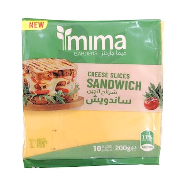 Imima Gardens Cheese Slices Sandwich 10 Slices 200g
