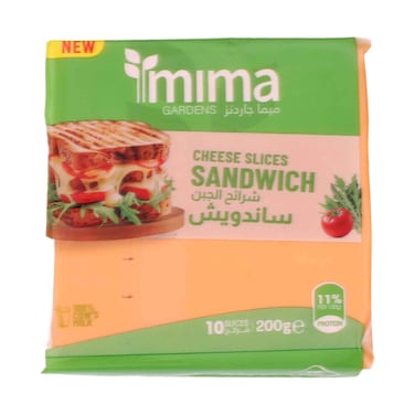 Mima Gardens Cheese Slices Sandwich 10 Slices 200g
