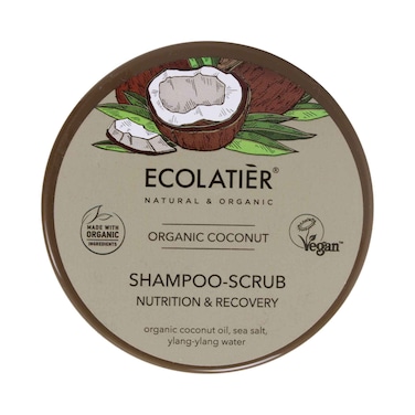 Ecolatier Organic Coconut Shampoo Scrub Nutrition &amp; Recovery 300g