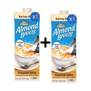 Blue Diamond Almonds Breeze Barista Blend Drink 1L + 1 Piece
