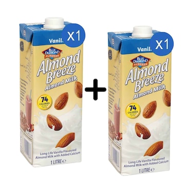 Blue Diamond Almond Vanilla Milk 1L + 1 Piece