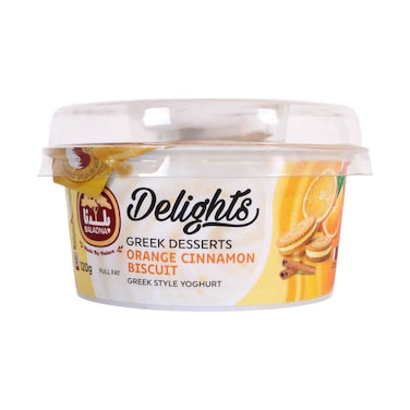 Baladna Delights Greek Desserts Orange Cinnamon Biscuit Greek Style Yoghurt 120g