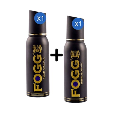 Fogg Body Spray Fresh Fougere Fragrance Black 120ml + 1 Piece
