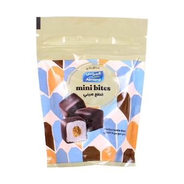 Almarai Mini Bites Chocolate Coated Vanilla Cookie Ice Cream Snack 128ml
