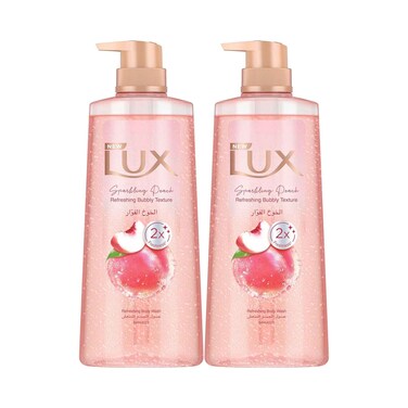 Lux Body Wash Sparkling Peach Refreshing Body Wash 400mlx2 Pieces