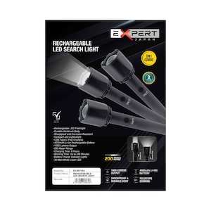 Expert Aluminum LED Flashlight 3 In 1 Pack