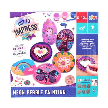 Addo Out To Impress Neon Pebble Painting 6 To 12 Years Of Age